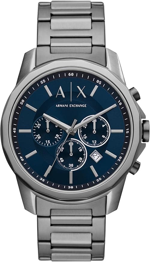 Armani Exchange A|X Men's Chronograph Quartz Watch with Stainless Steel Strap AX1731, Gun, bracelet on Amazon.ae - Price Tracker