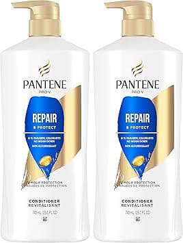 Pantene Pro-V Repair & Protect Conditioner Twin Pack (25.1 Fl Oz) with Intense Rescue Shot Treatment (0.5 Oz) for Dry Hair on Amazon.ae - Price Tracker