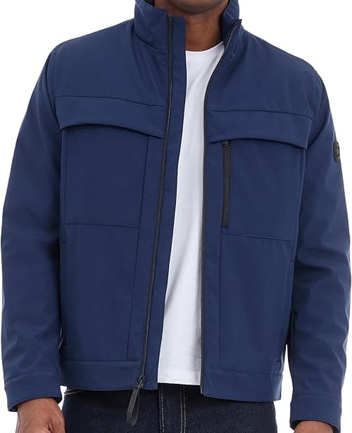 Michael Kors Mens Soft Shell Jacket, Wind and Water Resistant Coat Jacket on Amazon.ae - Price Tracker