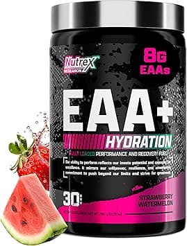Nutrex Research EAA Hydration | EAAs + BCAA Powder | Muscle Recovery, Strength, Muscle Building, Endurance | 8G Essential Amino Acids + Electrolytes | Strawberry Watermelon 30 Serving - Amazon.ae Price Tracker