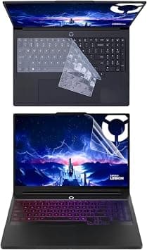 Gruattreay Compatible with 16'' Lenovo Legion Pro 7i Gen 10 2025,Full Transparency Silicone Laptop Keyboard Cover and High Definition Scratch Resistant Screen Film on Amazon.ae - Price Tracker