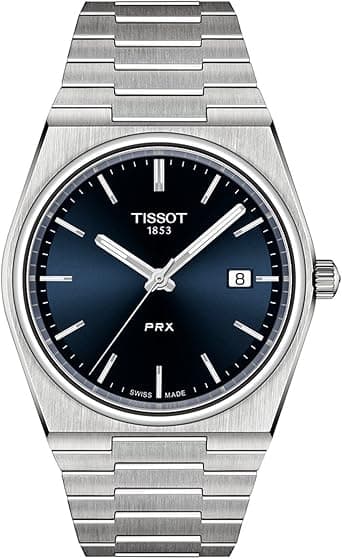 Tissot Men's PRX 316L Stainless Steel Case Dress Watch Grey T1374101104100, Grey, Quartz Movement on Amazon.ae - Price Tracker