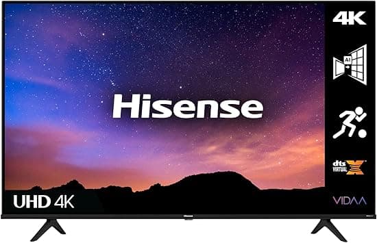 Hisense 65 Inch (2021) TV 4K UHD Smart TV, With Dolby Vision HDR, DTS Virtual X, YouTube, Netflix, Freeview Play & Alexa Built-in, Bluetooth & WiFi Black Model 65A6GTUK - International model on Amazon.ae - Price Tracker