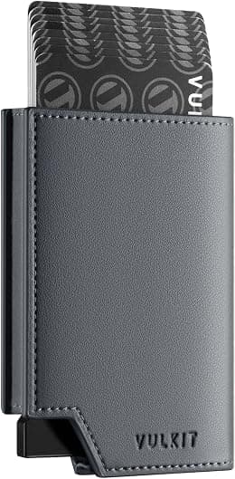 VULKIT Men's Wallet Minimalist Pop Up Card Holder RFID Blocking Magnetic Closure Leather Wallet with ID Window for Cash & Credit Cards Up To 11 Cards - Best Deal Finder