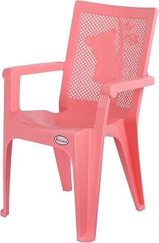 Esqube Baby Chair Panda (Plain) - Plastic Study Chair Baby Pink على Amazon.ae - متتبع الأسعار