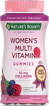 Nature's Bounty Optimal Solutions Women's Multivitamin, Immune and Cellular Energy Support, Bone Health, Raspberry Flavor, 80 Gummies على Amazon.ae - متتبع الأسعار