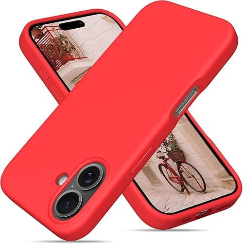 Case Compatible with iPhone 16 Pro, Liquid Soft Silicone iPhone 16 Pro Cover with Inside Microfiber Lining Shockproof Gel Rubber Phone Case (Red, iPhone 16) on Amazon.ae - Price Tracker
