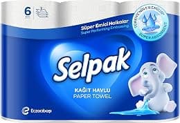 Selpak 3 Ply Kitchen Paper Towel 6 Rolls 80 Sheets - Best Deal Finder