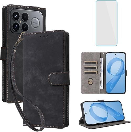 for Xiaomi Poco F8 Ultra 5G Phone Wallet Case with Screen Protector [RFID Blocking] Leather Flip Kickstand Women Men Mobile Phone Case for Xiaomi Poco F8Ultra PocoF8 Ultra PocoF8Ultra Black على Amazon.ae - متتبع الأسعار