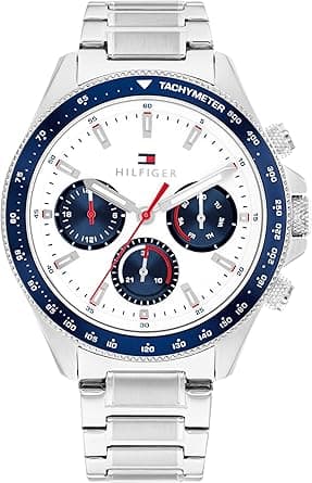 Tommy Hilfiger Men's Multifunction Watch - Round Case - Iconic Casual Design - Gift for Him 44mm on Amazon.ae - Price Tracker