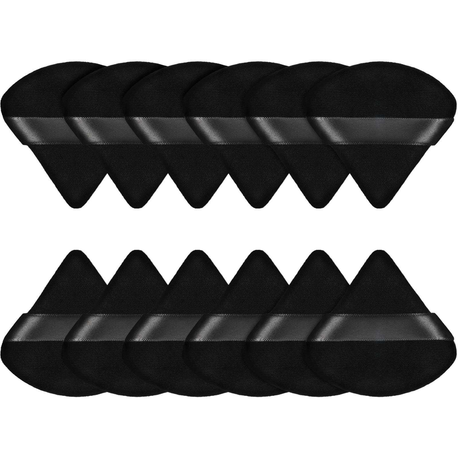 Maitys 12-Piece Triangle Makeup Puff Set - Soft, Reusable Foundation Sponge for Loose Powder, Wet/Dry Use (Black, Small) on Amazon.ae - Price Tracker