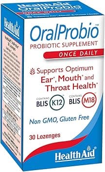 OralProbio 30ct, Once Daily Chewable Tablets, Supports Optimum Ear, Mouth, and Throat Health, Non GMO, Gluten Free, Peppermint Flavor, Contains BLIS K12 & M18 on Amazon.ae - Price Tracker
