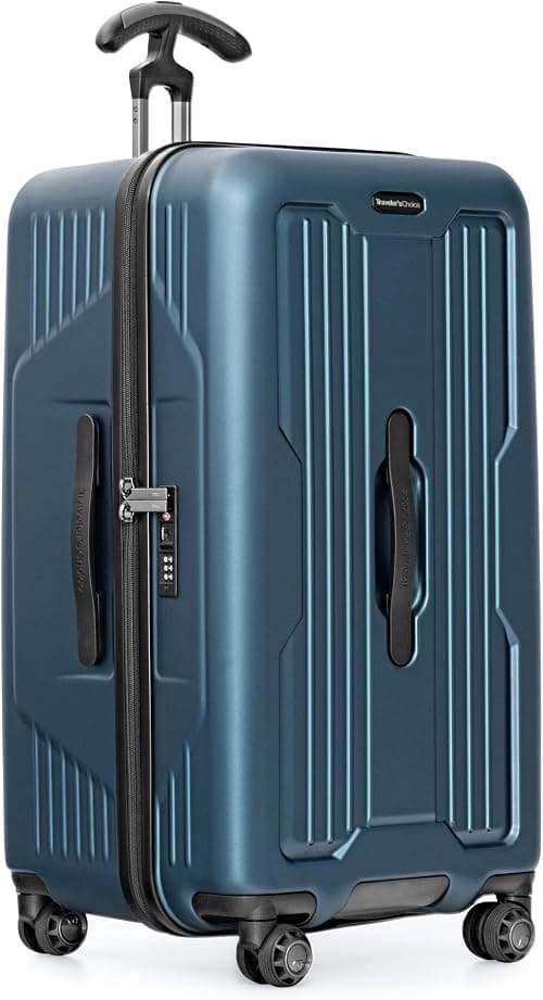 Traveler's Choice Indestructible Hardside Luggage Polycarbonate Trunk Spinner Suitcase on Amazon - Best Deal Finder