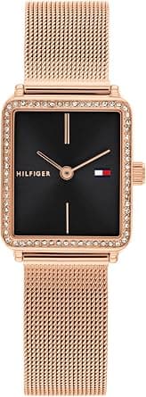 Tommy Hilfiger Women's Quartz Watch – Mini Stainless Steel Tank Case with Crystal Bezel, Mesh Bracelet, Fashion Accessory - Gift for Her, Rose Gold على Amazon.ae - متتبع الأسعار
