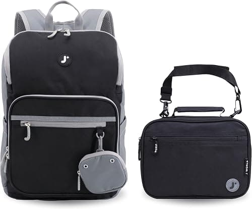 J World New York Unisex Kid's School Bookbag with Lunch Bag on Amazon.ae - Price Tracker