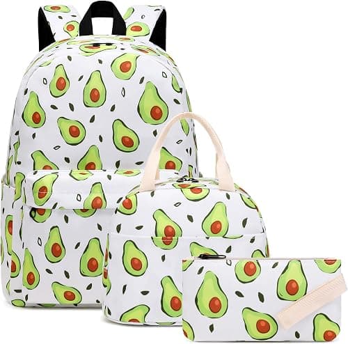 Girls School Backpacks for Kids Teens, 3-in-1 School Bag Bookbags Set with Lunch Bag Pencil Case on Amazon.ae - Price Tracker
