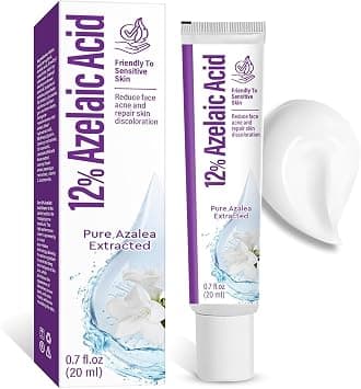 Azelaic Acid 12% for Face, Premium Acne Cream Reduces Dark Spots & Facial Redness, Azelaic Acid Serum with Salicylic Acid & Niacinamide for Acne Breakouts, Oil Control & Relieve Irritation على Amazon.ae - متتبع الأسعار