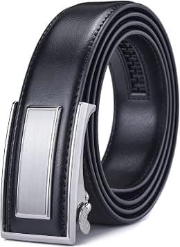 Men’s Belt Beltox Ratchet Dress Leather Buckle Belt Black Brown Blue 1 3/8” Gift Box - Best Deal Finder