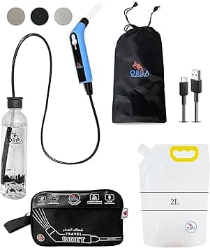 Orca Portable Travel Bidet Bottle Handheld Electric Sprayer For Camping Bathroom Personal Hygiene Cleaning Baby Care Toilet 500Ml + 2 Litres Pouch شطاف السفر ، متنقل الرحلات - Amazon.ae Price Tracker