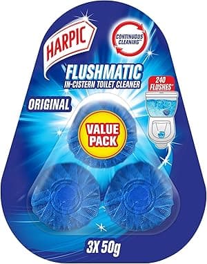 Harpic Flushmatic Original In-Cistern Toilet Cleaner, Original Scent, 50g x 3 - Amazon.ae Price Tracker