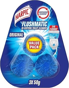 Harpic Flushmatic Original In-Cistern Toilet Cleaner, Original Scent, 50g x 3 - Amazon.ae Price Tracker
