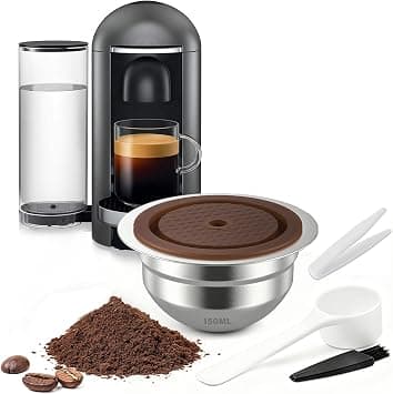 Stainless Steel Reusable Coffee Pods for Vertuo, 5oz on Amazon.ae - Price Tracker
