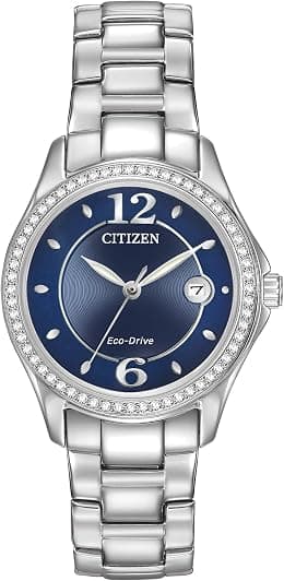 Citizen Ladies' Classic Silhouette Crystal Eco-Drive Watch, 3-Hand Date, Luminous Hands - Best Deal Finder