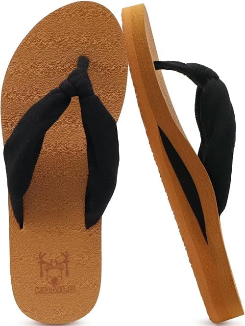 KuaiLu Flip Flops Women Arch Support Yoga Mat Comfortable Summer Beach Walking Thong Cushion Sandals Slip on Orthotic Slides Indoor Outdoor on Amazon.ae - Price Tracker