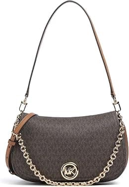 Michael Kors Womens MD CHAIN CONV SHLDR MD CHAIN CONV SHLDR - Best Deal Finder