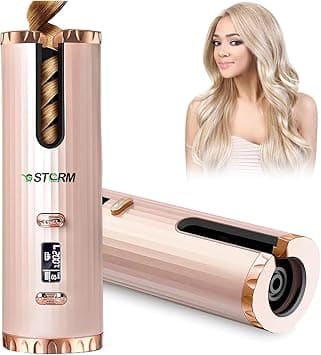 GStorm Hair Curler, Cordless Automatic Hair Curler, 6 Portable Adjustable Temperatures with LCD Display, Professional Curling Iron Advanced Ceramic Fast Heating, USB Rechargeable ( -HG007 ) - Amazon.ae Price Tracker