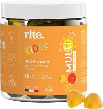 KIDS Sugar-free Vitamin Gummies | High dose of Multivitamins: B-Vitamins C and D, Elderberry extract | Supports child’s growth & immunity | Suitable for Kids (age 4+) | 60 Vegan Gummies | Peach flavor على Amazon.ae - متتبع الأسعار
