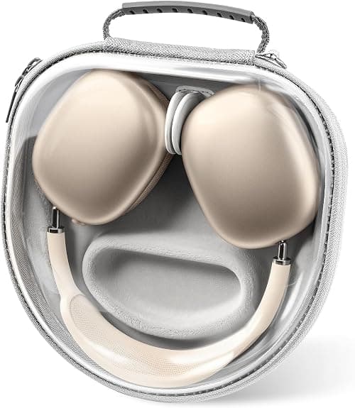 ProCase Smart Case for AirPods Max, Supports Sleep Mode & Clear Front Hard Cover Travel Carrying Headphone Case, AirPods Max 2024 2020 Protective Portable Organizer Storage Carry Bag -Grey on Amazon - Best Deal Finder