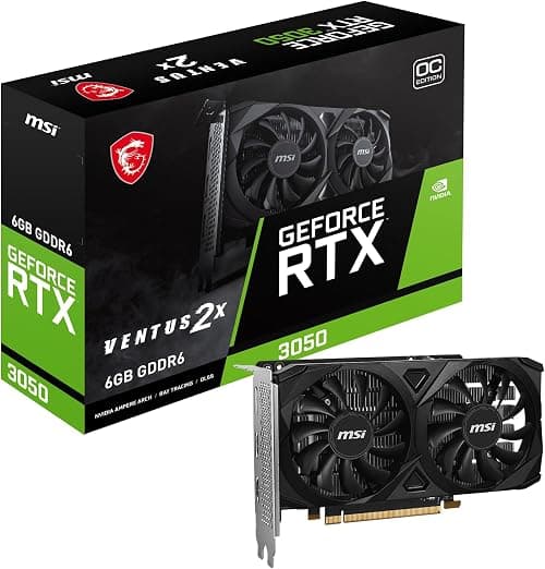 MSI, GeForce RTX 3050 VENTUS 2X E 6G OC on Amazon.ae - Price Tracker