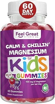 The Feel Great Vitamin Company Feel Great Kids Calm Magnesium Gummies - Magnesium Supplement for Kids - Magnesium Citrate Gummies - 60 Count on Amazon.ae - Price Tracker