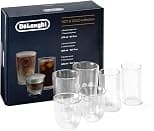 De'Longhi Hot and Cold Glass Set, 6pcs - 2 Cappuccino, 2 Cold Brew, 2 Thermal Double-Wall Borosilicate Glasses, Hand-Blown, Dishwasher Safe, Gift Box, 1-Year Warranty - Clear DLSC326 - Best Deal Finder