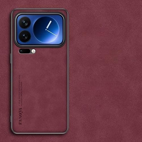for Xiaomi 17 Pro Max 5G Case, Anti-Slip Suede Fabric & TPU Back Cover, Retro Style, Full Camera Lens Protection, Ultralight Shockproof Protective Phone Casing- (Burgundy) on Amazon.ae - Price Tracker