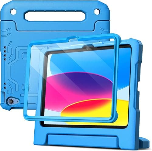 JETech Kids Case for iPad (A16) 11th/10th Gen, Blue | For 2025/2022 Model, Built-in Screen Protector, Handle Stand, Shockproof, Kid-Friendly on Amazon.ae - Price Tracker
