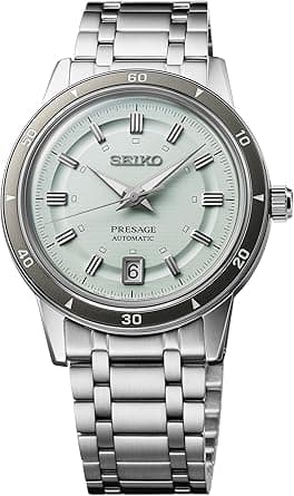 Seiko Watch for Men - Presage Collection - with Date Calendar, 50M Water Resistance, Screw See-Through Caseback, 39.5mm Case Diameter on Amazon.ae - Price Tracker