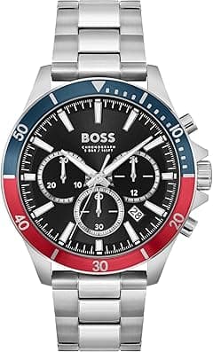 BOSS TROPER MENS BLACK DIAL STAINLESS STEEL WATCH - 1514108 - Amazon.ae Price Tracker