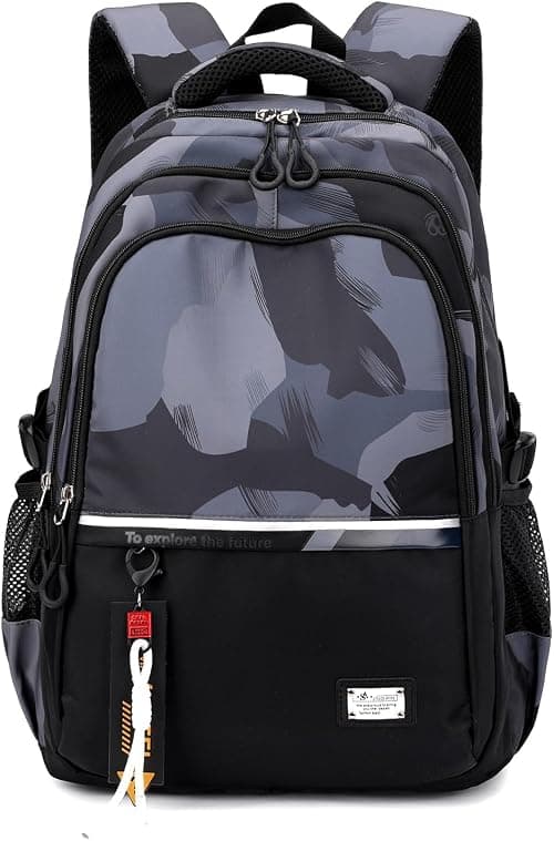 School Backpack for Boys, KASTWAVE Back to School Book Bag for Secondary School, Lightweight Casual Backpacks for Kids, Personalised Nylon Travel Rucksack for Men on Amazon.ae - Price Tracker