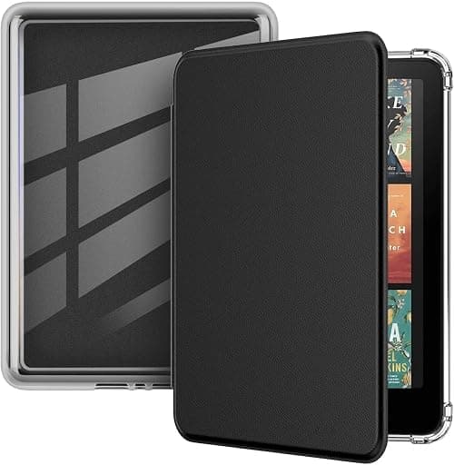 Vurtboly Acrylic Case for All-new 7" Kindle Paperwhite 12th Generation 2024 & Kindle Colorsoft 2025/2024, Ultra Clear Hard Transparent Cover Back Light Shell with Auto Wake/Sleep (Black) on Amazon.ae - Price Tracker