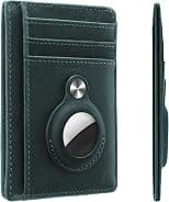 Hawanik Slim Minimalist Front Pocket Wallet with Built-in Case Holder for AirTag - Best Deal Finder