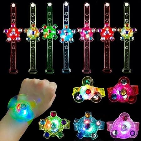 25 Pack LED Light Up Fidget Spinner Bracelets Party Favors For Kids 4-8 8-12,Glow in The Dark Party Supplies,Birthday Gifts,Treasure Box Toys for Classroom,Carnival Prizes,Pinata Goodie Bags Stuffers - Amazon.ae Price Tracker