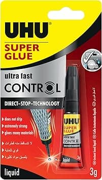 UHU SUPER GLUE CONTROL, extra fast and strong clear liquid, clean and precise application,no spill mechanism Tube, 3 g, Transparent - Amazon.ae Price Tracker