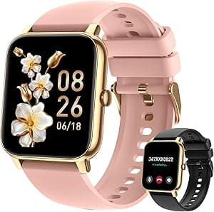 Smart Watch for Women Fitness Tracker: Smart Watches for Women Digital Mens Watches Make/Answer Call Waterproof Running Smartwatch Android Phone iPhone Samsung Compatible Heart Rate Monitor - Amazon.ae Price Tracker