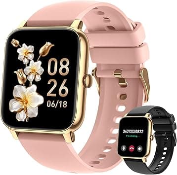 Smart Watch for Women Fitness Tracker: Smart Watches for Women Digital Mens Watches Make/Answer Call Waterproof Running Smartwatch Android Phone iPhone Samsung Compatible Heart Rate Monitor - Amazon.ae Price Tracker