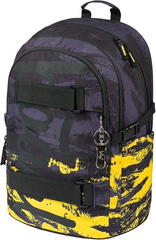 Baagl - School Backpack for Kids Boys Girls Skateboarding Backpack with Laptop Compartment and Chest Belt for School, Secondary School, Middle School على Amazon.ae - متتبع الأسعار