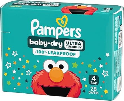 Pampers Diapers - Baby Dry - Size 4, 28 Count, Absorbent Disposable Infant Diaper (Packaging May Vary) - Amazon.ae Price Tracker