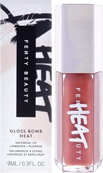Fenty Beauty by Rihanna Gloss Bomb Heat Universal Lip Luminizer + Plumper - # 03 Fenty Glow Heat (Sheer Rose Nude) 9ml - Best Deal Finder