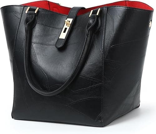 Large Tote Bag for Women Large Vegan Leather Work Hndbags Womens Waterproof Shoulder Bag Big Crossbody Purse Commuter Bag on Amazon.ae - Price Tracker